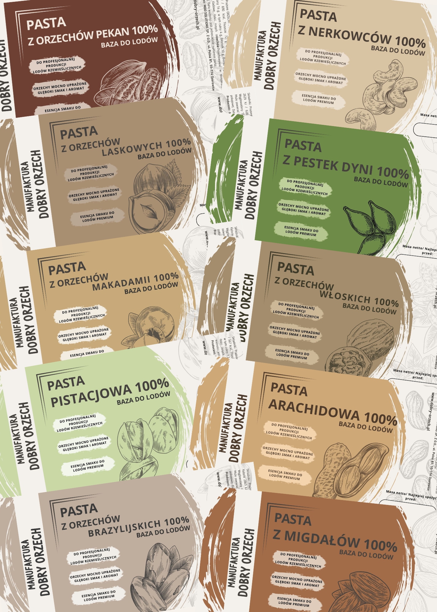 Produkujemy pasty orzechowe stworzone specjalnie dla lodziarni i producentów lodów rzemieślniczych!
